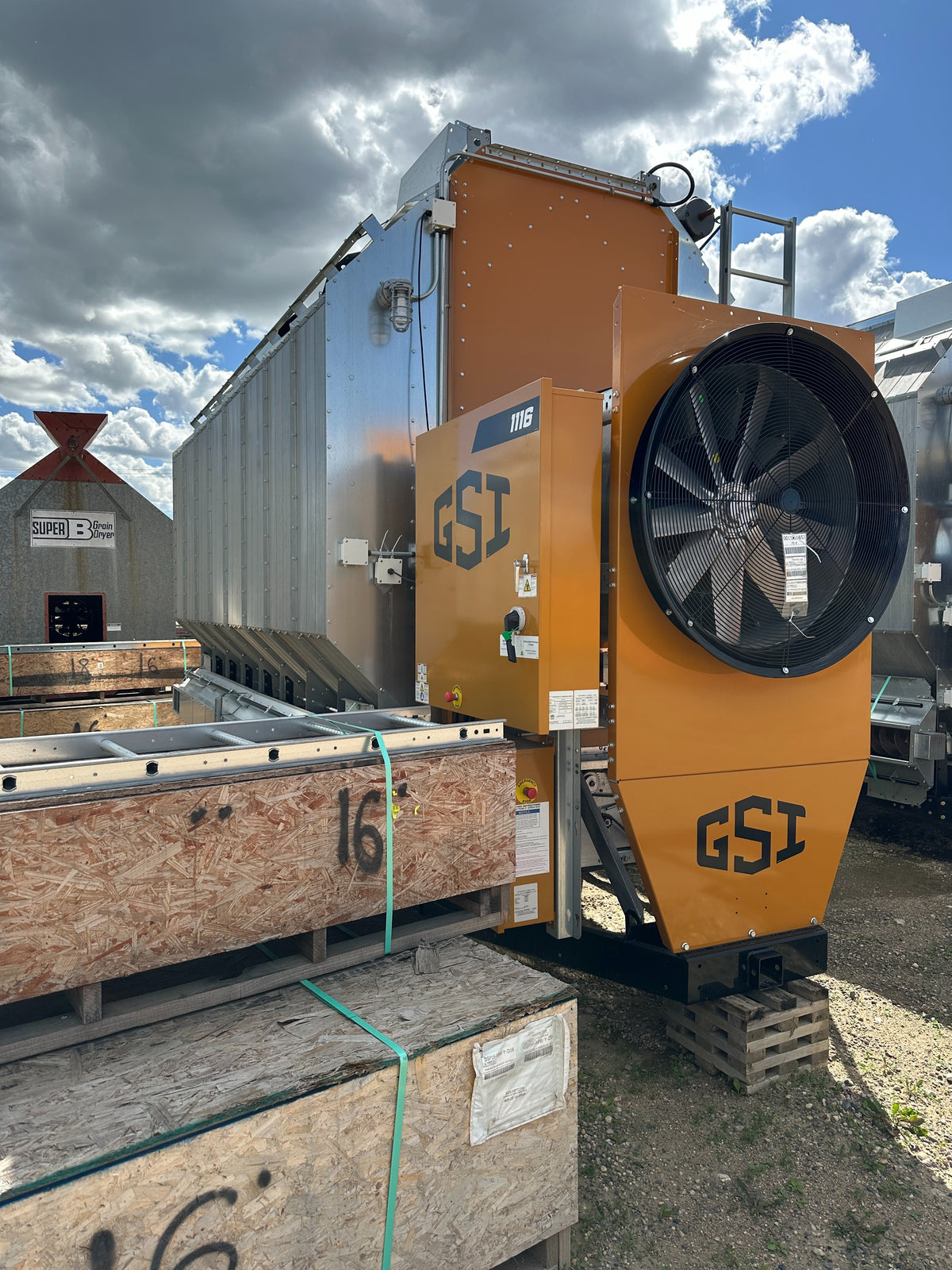 NEW GSI 1116 Grain Dryer Single Fan L.P. or N.G 480v