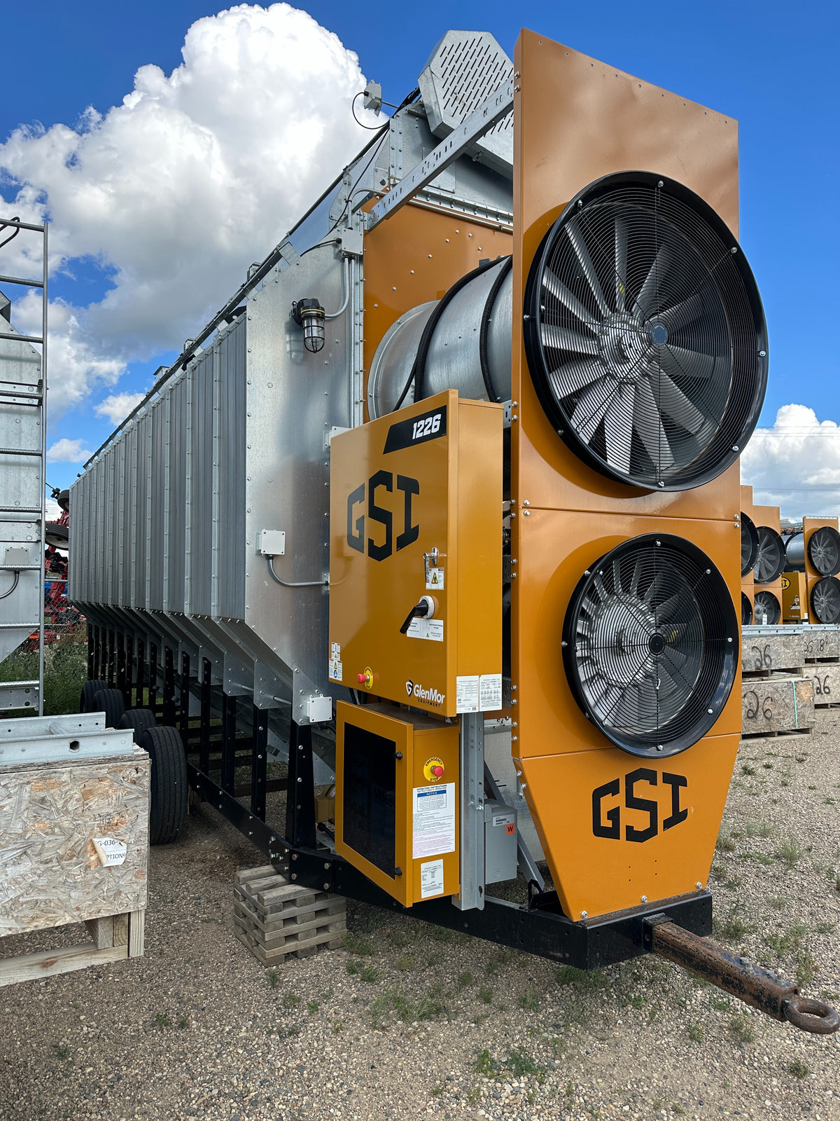 NEW GSI 1226 Grain Dryer Double Fan L.P. 220v