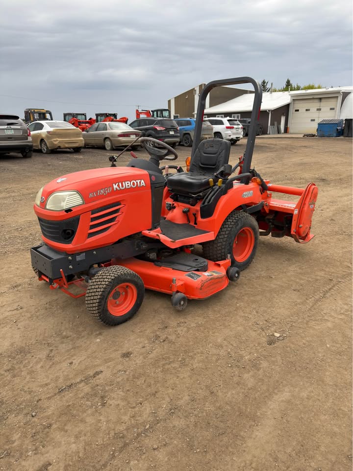 2008 Kubota bx1850v + 50” rotary tiller + 54" mower