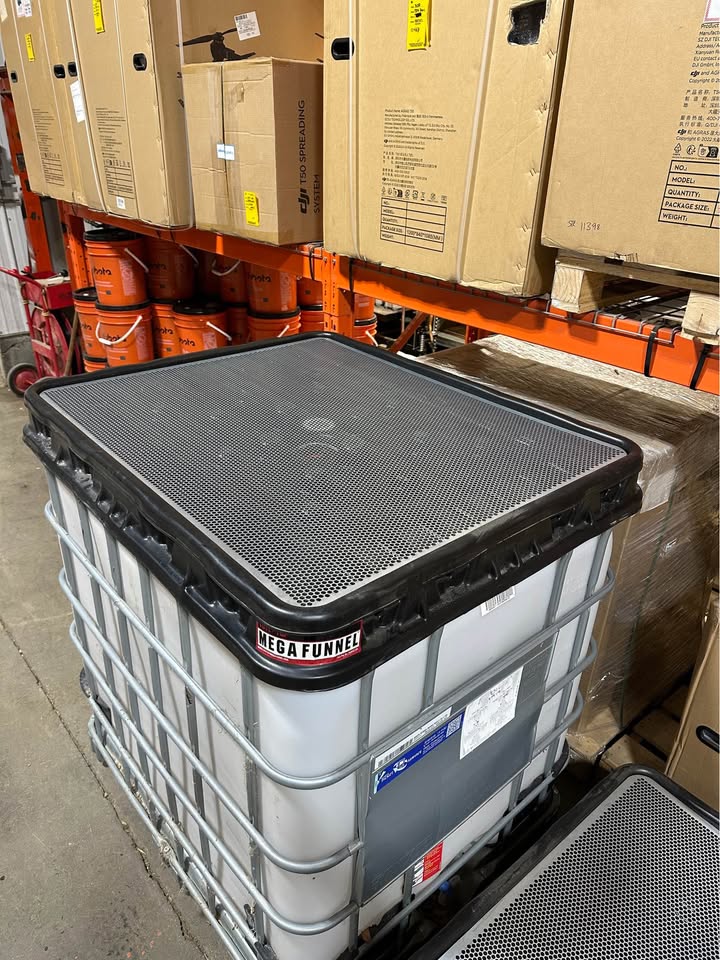 2025 Tote-Top Mega Funnel for Oils, Filters, Shop Use