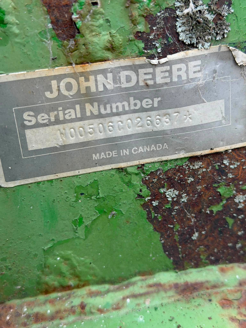 1985 John Deere 506 Rotary Cutter