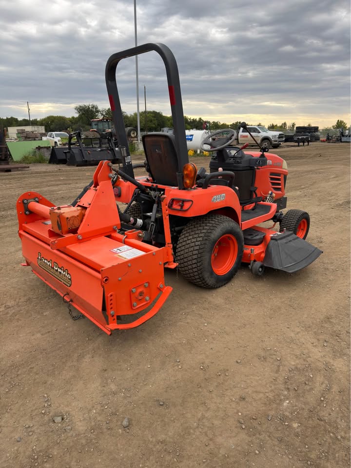 2008 Kubota bx1850v + 50” rotary tiller + 54" mower