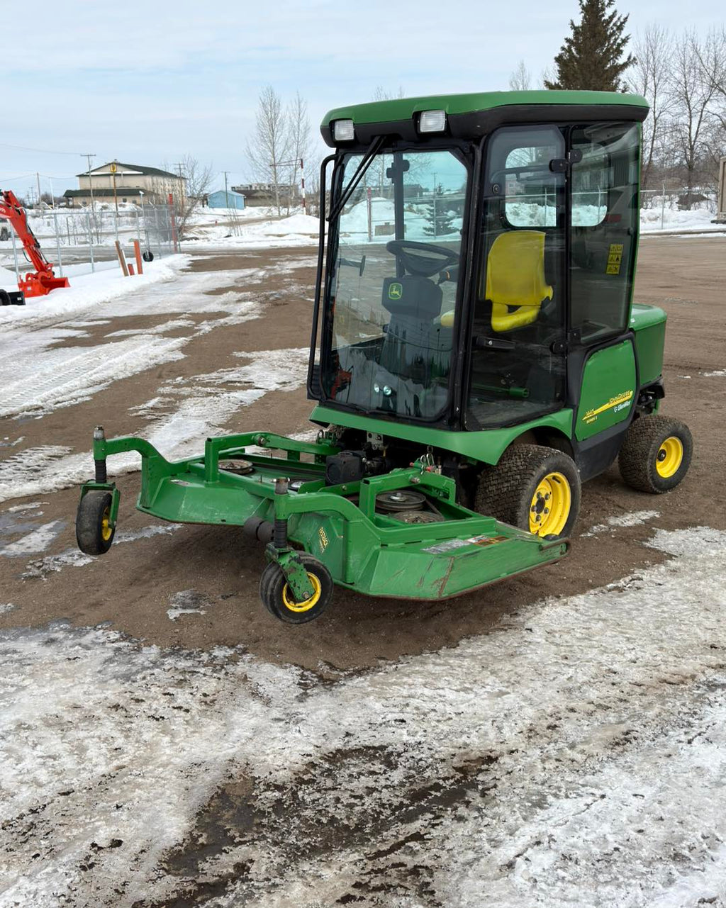 2012 John Deere 1445 Front mount mower & sweeper