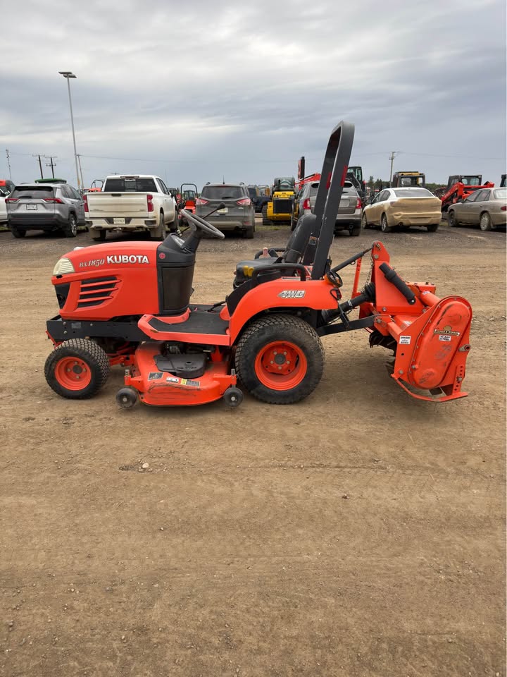 2008 Kubota bx1850v + 50” rotary tiller + 54" mower